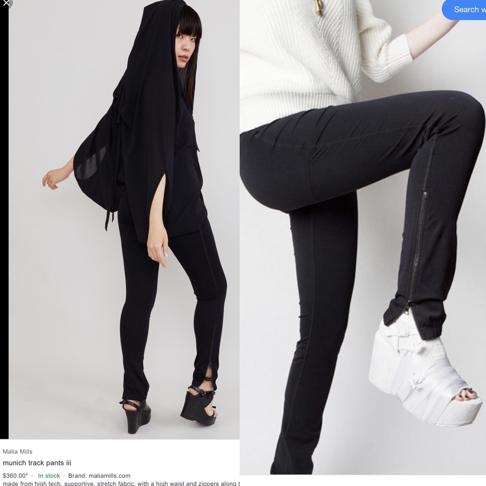 Malia Mills Black Track Pants